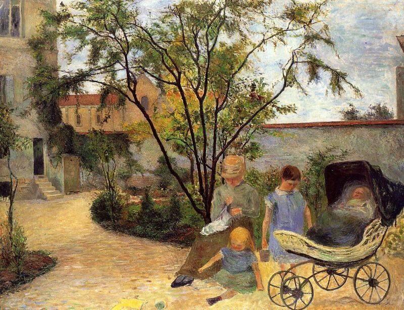 Paul Gauguin The Family in the Garden rue Carcel